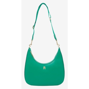 tommy hilfiger handbag green faux leather σε προσφορά