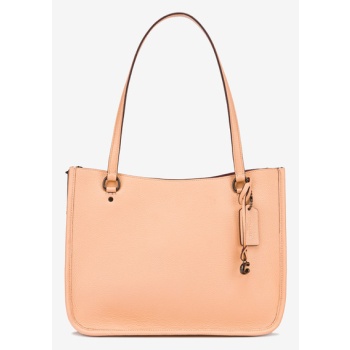 coach tyler carryall handbag orange genuine leather σε προσφορά