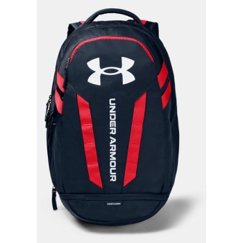 under armour ua hustle 5.0 backpack blue 100% polyester σε προσφορά