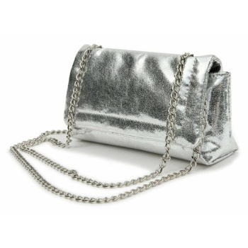 orsay handbag silver outer part - polyurethane; lining 