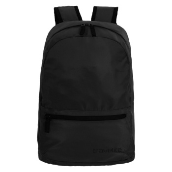 travelite foldable black backpack black