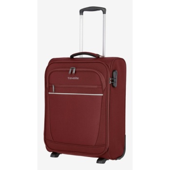 travelite cabin 2w s bordeaux suitcase red