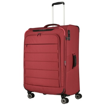 travelite skaii 4w l suitcase red