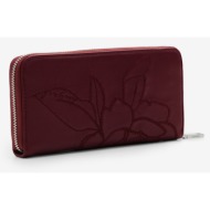 desigual keller fiona wallet red 100% polyurethane