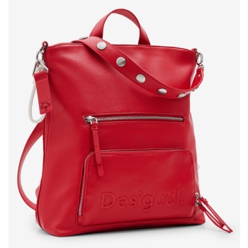 desigual backpack red 100% polyurethane σε προσφορά