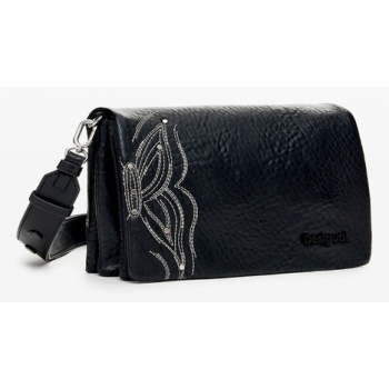 desigual goodall dortmund flap 2.0 handbag black 100% σε προσφορά