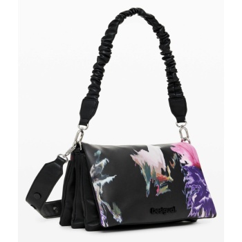 desigual spry dortmund flap handbag black 100% polyurethane σε προσφορά