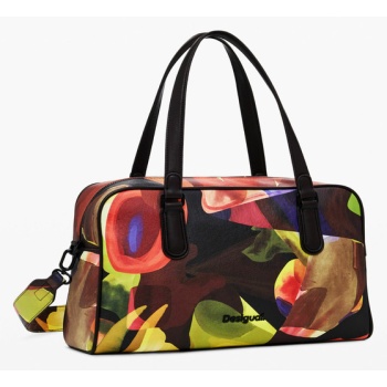 desigual camo lacroix handbag orange 100% polyurethane σε προσφορά