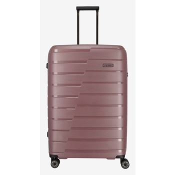 travelite air base l suitcase pink polypropylen