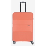 travelite waal l terracotta suitcase orange outer part - polypropylene; lining - recycled polyester