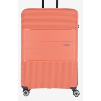 travelite waal l terracotta suitcase orange outer part 