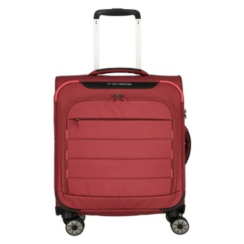 travelite skaii 4w s suitcase red 100 % recycled polyester