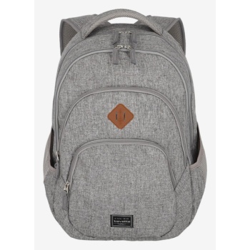 travelite basics melange backpack grey