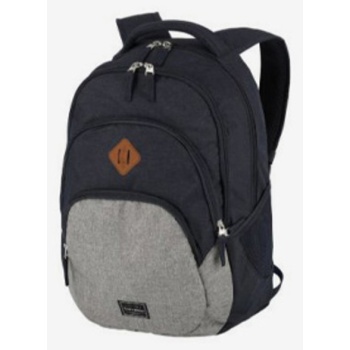 travelite basics melange navy/grey backpack blue polyester