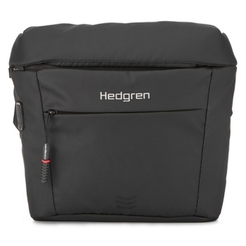 hedgren tube waist bag black 100% polyester