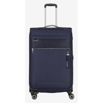 travelite miigo 4w l suitcase blue recycled polyester