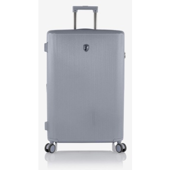 heys earth tones l glacier grey suitcase grey polycarbonate