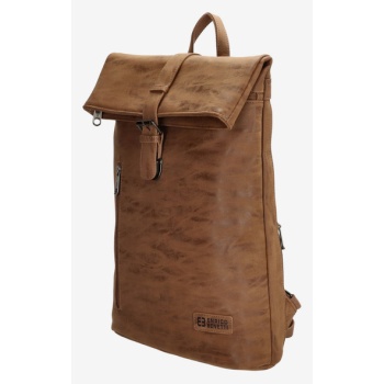 enrico benetti rotterdam 15` notebook 15 l camel backpack