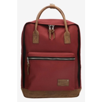 enrico benetti santiago notebook 17 l bordeaux backpack red