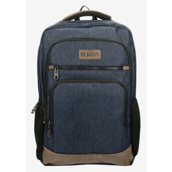 enrico benetti münchen notebook 21 l blue backpack blue