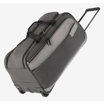 travelite viia wheeled duffle anthracite travel bag grey