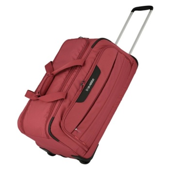 travelite skaii wheeled duffle - červená bag red