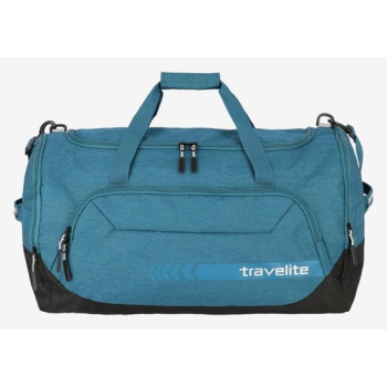 travelite kick off duffle l petrol bag blue polyester