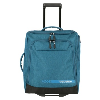 travelite kick off wheeled duffle s - petrolejová bag blue