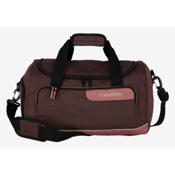 travelite viia duffle bag brown recycled polyester