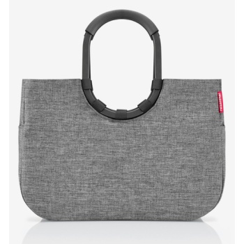 reisenthel loopshopper l frame twist bag grey polyester