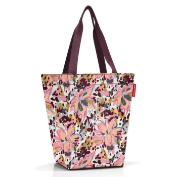 reisenthel shopper m flora bag pink