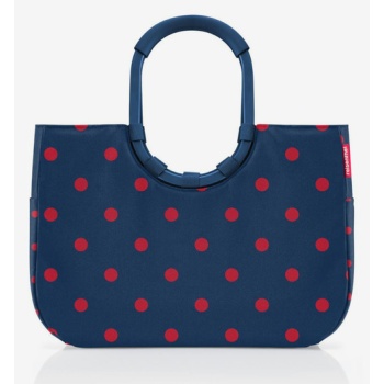 reisenthel loopshopper l frame mixed dots bag blue