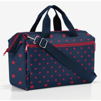 reisenthel allrounder s pocket mixed dots red bag blue