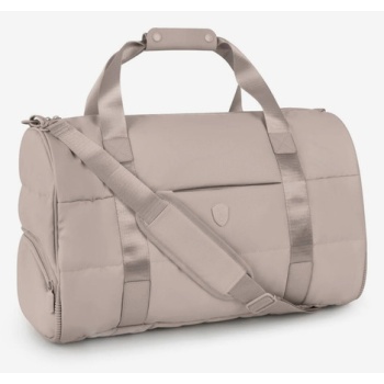 heys puffer duffel bag atmosphere travel bag beige polyester