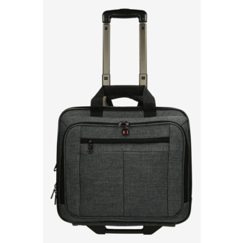 enrico benetti frankfurt notebook trolley 24 l bag grey