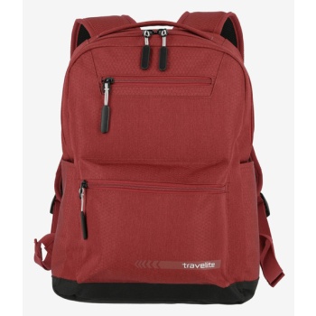 travelite kick off m backpack red 100% polyester