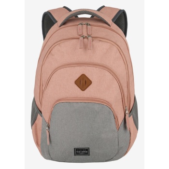 travelite basics backpack pink 100% polyester