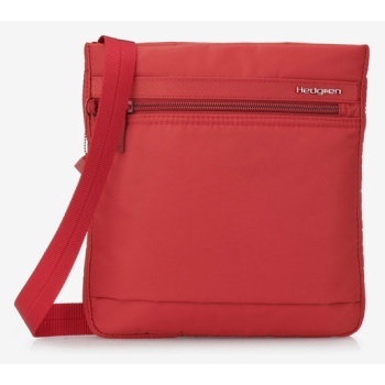 hedgren leonce cross body bag red nylon