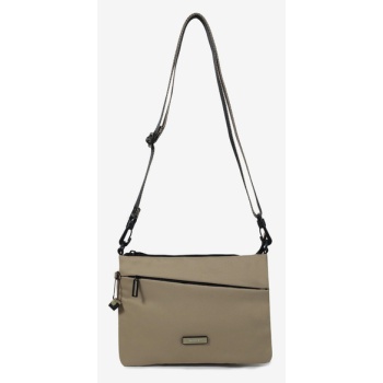 hedgren orbit cross body bag beige 100% polyester