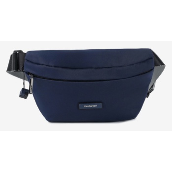 hedgren halo waist bag blue polyester