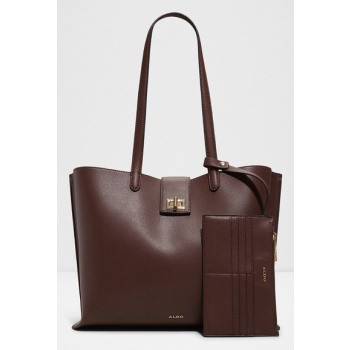 aldo fritzchen handbag brown synthetic σε προσφορά