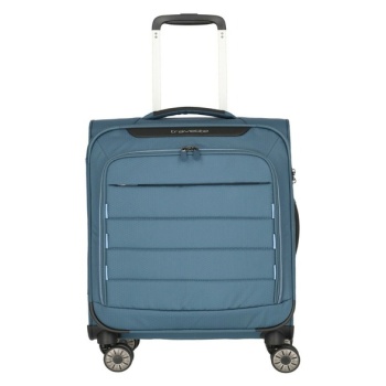 travelite skaii 4w s suitcase blue 100 % recycled polyester