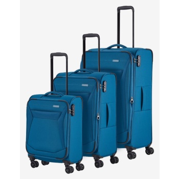 travelite chios s,m,l petrol set blue 100% polyester