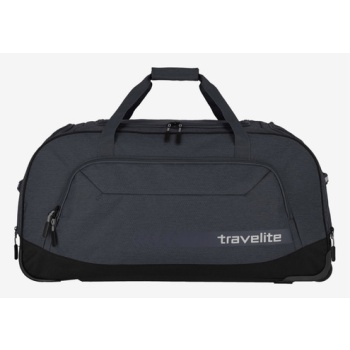 travelite kick off wheeled duffle travel bag grey 100%