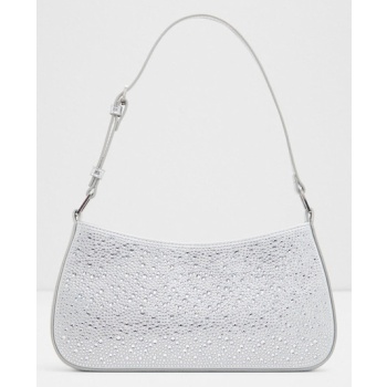 aldo siriny handbag silver textile σε προσφορά