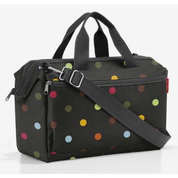 reisenthel allrounder s pocket dots bag black recycled pet