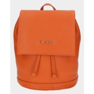 elega cutie backpack orange genuine leather