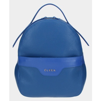 elega festy backpack blue genuine leather σε προσφορά