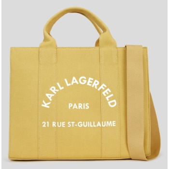 karl lagerfeld rue st-guillaume handbag yellow recycled