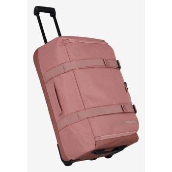 travelite kick off wheeled duffle l travel bag pink